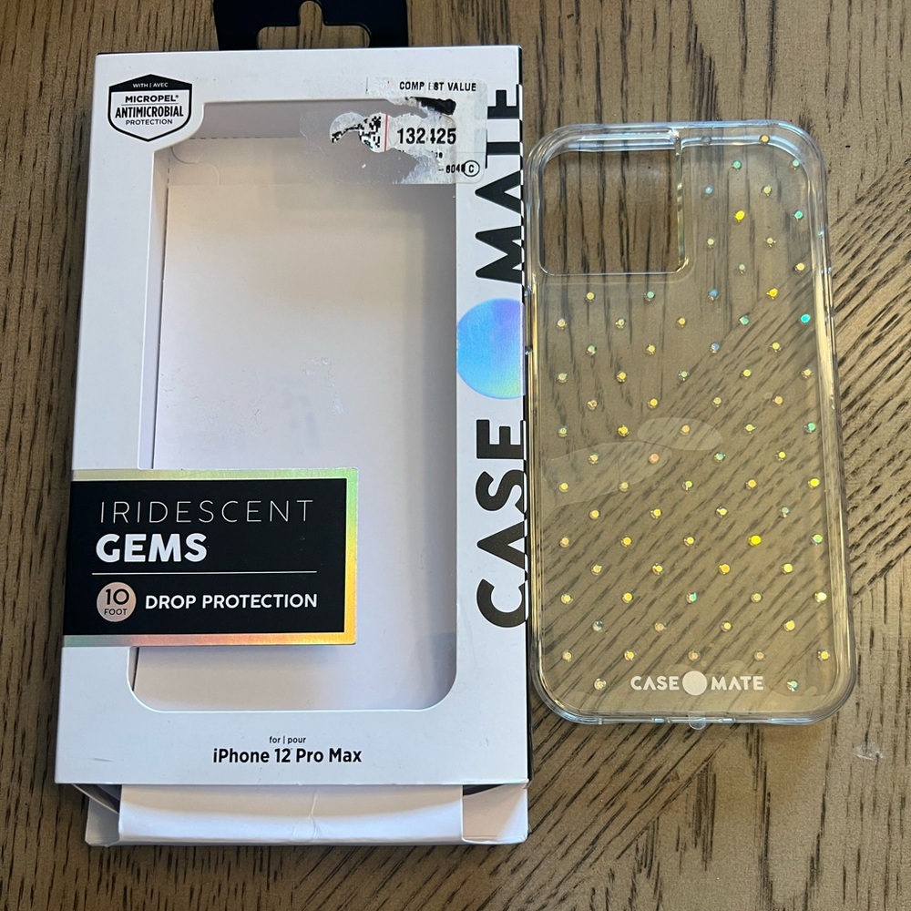 iPhone 12 Pro Max Case mate Iridescent Gems 10 foot drop protection